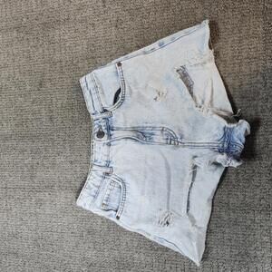 Zara Shorts Blue Cut-off Light Wash Pockets Women’s Size 2